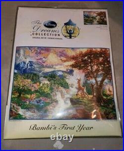 Disney Dreams Thomas Kinkade Bambi's First Year Counted Cross Stitch Kit 52504