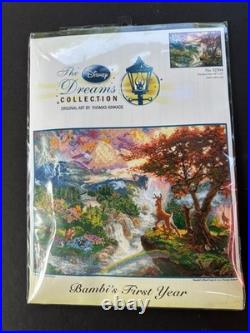 Disney Dreams Thomas Kinkade Bambi's First Year Cross Stitch Kit 16 x 12 52504
