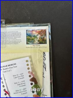 Disney Dreams Thomas Kinkade Bambi's First Year Cross Stitch Kit 16 x 12 52504