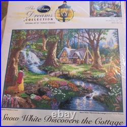 Disney Dreams Thomas Kinkade Cross Stitch Kit Snow White Cottage 52500 16x12 NEW