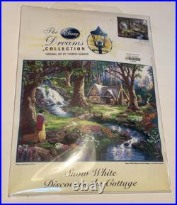 Disney Dreams Thomas Kinkade Cross Stitch Kit Snow White Cottage 52500 16x12 NEW