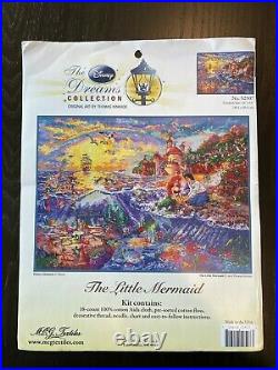 Disney Dreams Thomas Kinkade Cross Stitch Kit The Little Mermaid Chart only