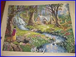 Disney Dreams Thomas Kinkade Cross Stitch Snow White Cottage