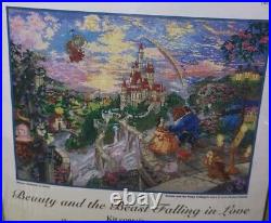 Disney Kinkade Beauty and the Beast Falling In Love Counted Cross Stitch Kit