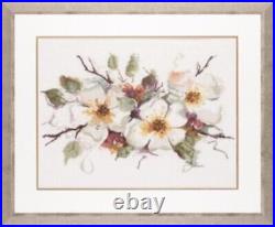 Diy Needlepoint Cross Stitch Blossoming Apple Tree. Embroidery Kit Unprinted