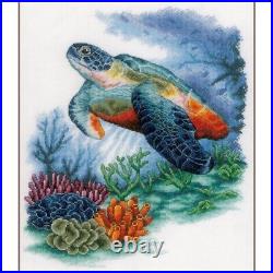 Diy Needlepoint Cross Stitch Treasures Under The Sea. Embroidery Kit Unprinted