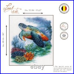 Diy Needlepoint Cross Stitch Treasures Under The Sea. Embroidery Kit Unprinted