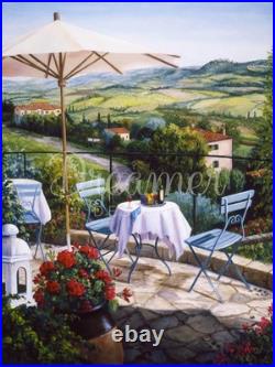 Dreamer Designs Balcony Overlooking Vineyards Diamond Painting 60x80cm Square Pr