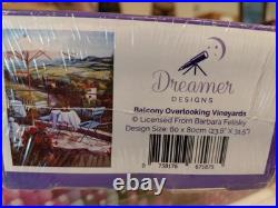 Dreamer Designs Balcony Overlooking Vineyards Diamond Painting 60x80cm Square Pr