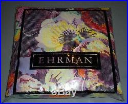 EHRMAN 1992 vintage PANSIES CUSHION by ELIAN McCREADY TAPESTRY NEEDLEPOINT KIT