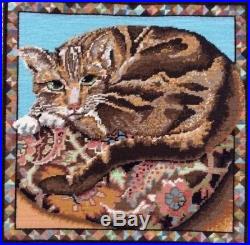 EHRMAN CARPET CAT by KAFFE FASSETT NEEDLEPOINT TAPESTRY KIT RARE / RETIRED 1991