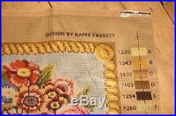 EHRMAN KAFFE FASSETT LARGE BASKET OF FLOWERS tapestry NEEDLEPOINT KIT RETIRED