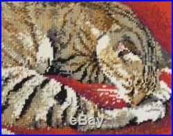 EHRMAN Naxos Cat ELIAN McCREADY TAPESTRY NEEDLEPOINT KIT Tabby VINTAGE