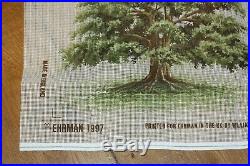 EHRMAN Oak Tree TAPESTRY NEEDLEPOINT 1993 CUSHION FRONT KIT David Merry VINTAGE