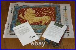 EHRMAN Red Lion NEEDLEPOINT TAPESTRY KIT Candace Bahouth VINTAGE RARE medieval