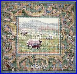 EHRMAN SHEEP at CWMCARVAN by SARAH WINDRUM vintage TAPESTRY NEEDLEPOINT KIT
