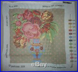 EHRMAN'THE BLUE VASE' by KAFFE FASSETT TAPESTRY NEEDLEPOINT KIT DISCONTINUED