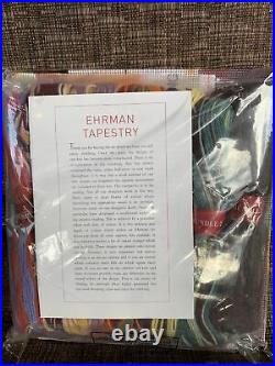 EHRMAN-Tapestry NEEDLEPOINT KIT Pansies Cushion Sealed