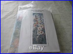 EHRMAN Tapestry Needlepoint Kit HOLLYHOCKS PANEL Ann Blockley England 37.5 x 13
