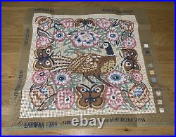 EHRMAN Vintage 1989 KAFFE FASSETT Tapestry Kit. Pheasant On Cream Background