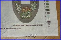 EHRMAN tapestry needlepoint kit AURICULA SLIPPERS by KAFFE FASSETT rare VINTAGE