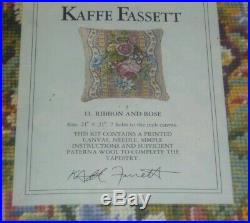EHRMAN vintage RIBBON & ROSE by KAFFE FASSETT NEEDLEPOINT TAPESTRY KIT RETIRED