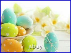 Easter Colorful Eggs Diamond Painting Design Embroidery House Display Decoration