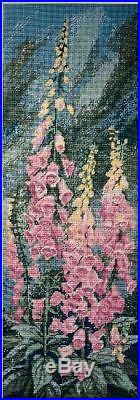 Ehrman Ann Blockley 1994 Foxgloves Large Panel Needlepoint Tapestry Kit
