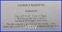 Ehrman Aubusson Roses Custard Candace Bahouth Needlepoint Tapestry Kit Rare