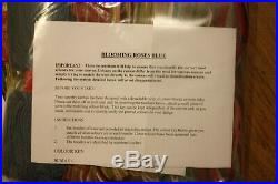 Ehrman Blooming Roses Blue David Merry Needlepoint Tapestry Kit Rare