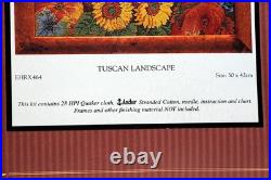 Ehrman Counted Cross Stitch Kit Tuscan Landscape Grape Sunflower EHRX464 England
