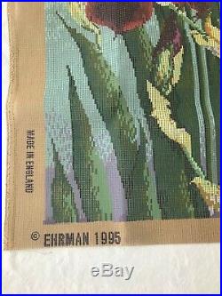 Ehrman Elian McCready Needlepoint Tapestry Kit IRIS Panel HUGE retired