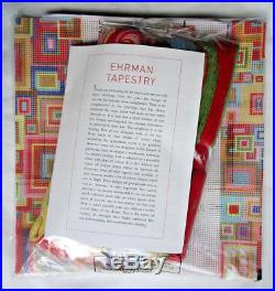 Ehrman / Kaffe Fassett Overlapping Squares Pink Needlepoint Kit Cushion Pillow