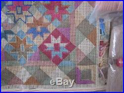 Ehrman Kaffe Fassett STAR needlepoint canvas rug kit