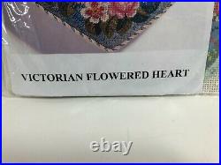 Ehrman Tapestry Cushion Front Victorian Flowered Heart Pillow Needlepoint Kit