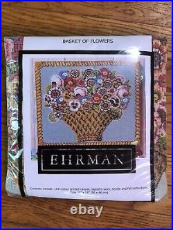 Ehrman Tapestry Kaffe Fassett BASKET OF FLOWERS Needlepoint Kit