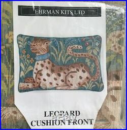 Ehrman Tapestry Leopard Cushion Front Needlepoint Kit Design By Candace Bahouth