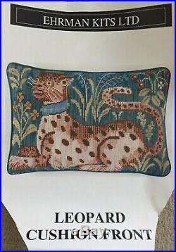 Ehrman Tapestry Leopard Cushion Front Needlepoint Kit Design By Candace Bahouth