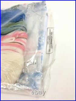 Ehrman Tapestry Needlepoint Kit, BLUE DAISIES, Jill Gordon Retired New Opened
