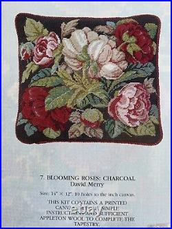 Ehrman Tapestry Wool Needlepoint Kit Blooming Roses David Merry New in Package