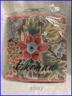 Ehrman tapestry needlepoint kit. Jacobean Rose Vintage 1996