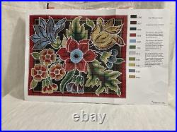 Ehrman tapestry needlepoint kit. Jacobean Rose Vintage 1996