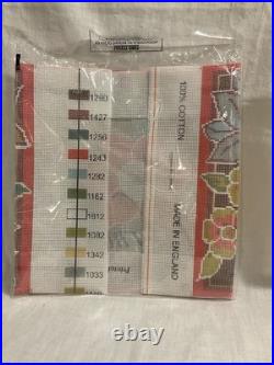 Ehrman tapestry needlepoint kit. Jacobean Rose Vintage 1996