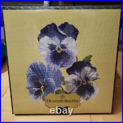 Elizabeth Bradley English Tapestry Kit Blooms Pansies Victorian Cross Stitch Elizabeth Bradley English Tapestry Kit Blooms Pansies Victorian Cross Stitch