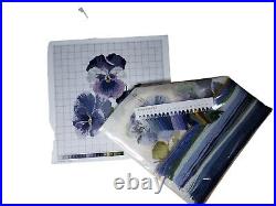 Elizabeth Bradley English Tapestry Kit Blooms Pansies Victorian Cross Stitch