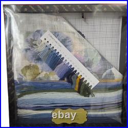 Elizabeth Bradley English Tapestry Kit Pansies Victorian Cross Stitch Cream Back