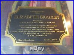 Elizabeth Bradley NIB Kit Needlepoint Tapestry Cotton Fuchsia Trellis Flowers