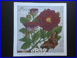 Elizabeth Bradley Needlework Kit The Rose/16 Square Design/Tapestry Wool
