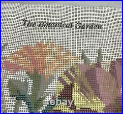 Elizabeth Bradley The Botanical Garden PINK Tapestry Canvas Partial Kit Started