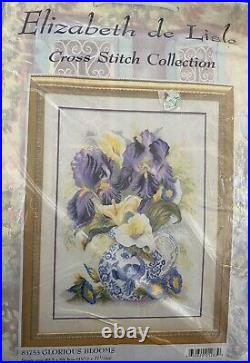 Elizabeth De Lisle cross stitch kit GLORIOUS BLOOMS 83753 RARE